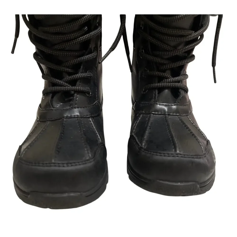 Ugg Kid's Butte II Snow Waterproof Boots Black Big Kid's Size 6 Original Box